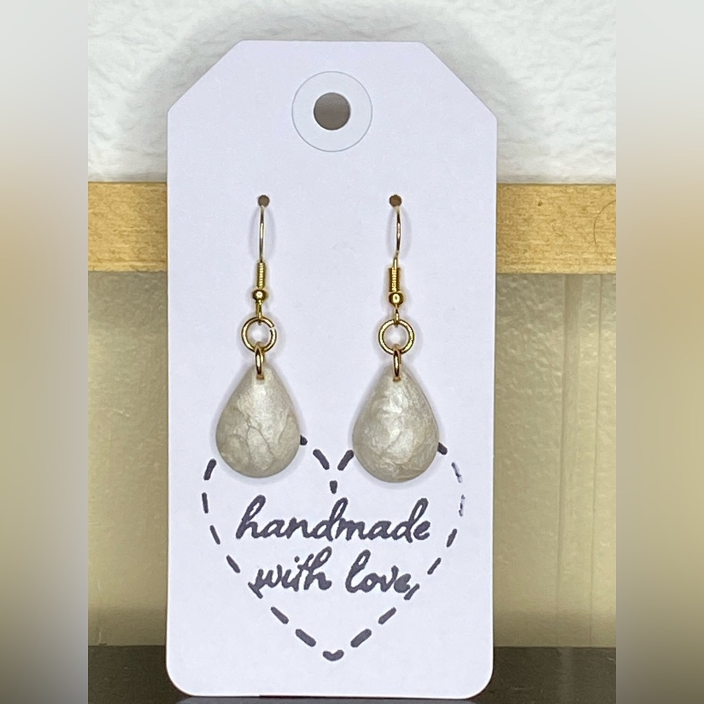 Handmade polymer clay earrings